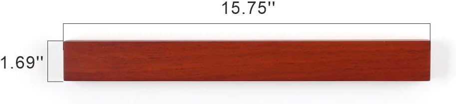 KITCHENDAO Wood Magnetic Knife Holder for Wall 16 inch