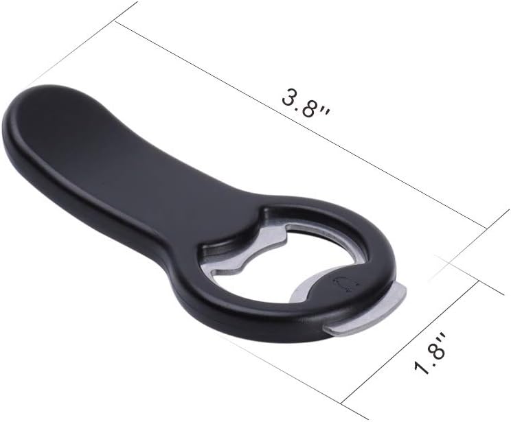 KITCHENDAO Magnetic Beer Bottle Opener and Pop Can Opener 2 in 1, with Cap Catcher