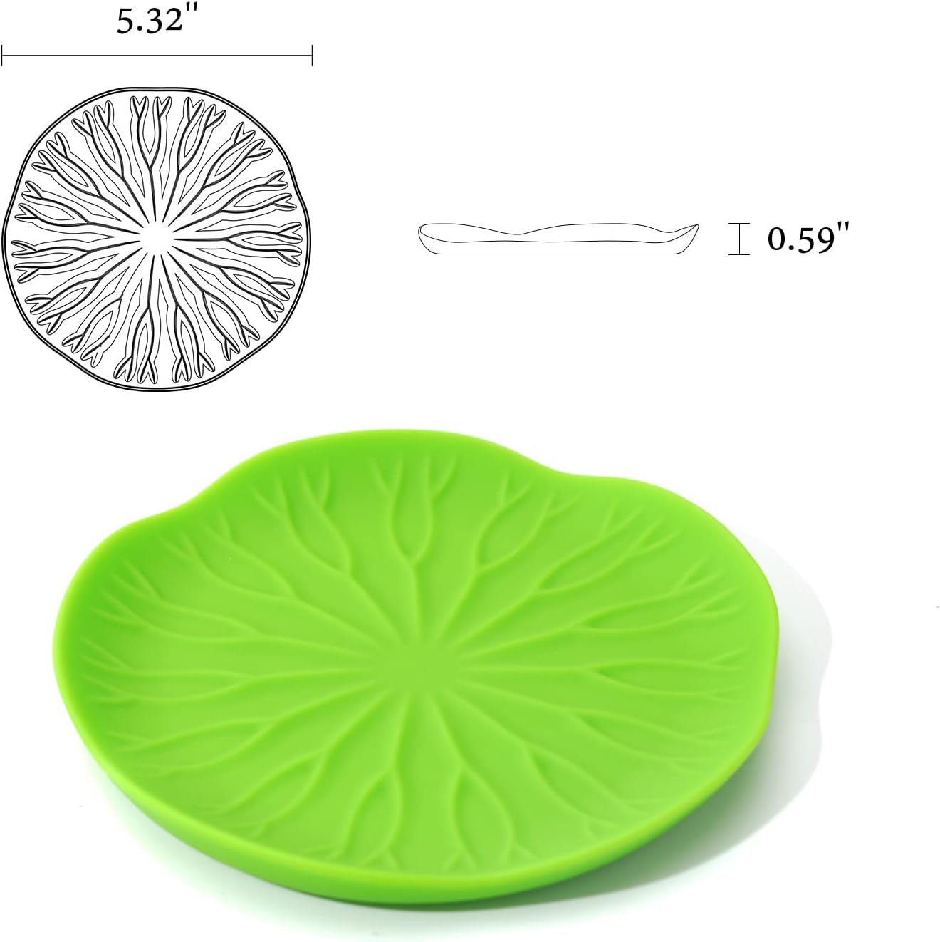 KITCHENDAO Spoon Rest in Silicone, Dishwasher Safe, BPA Free