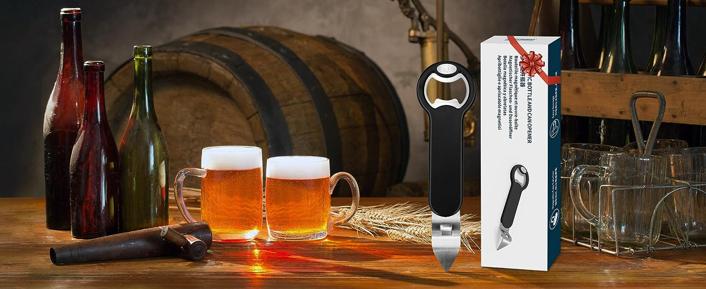 KITCHENDAO Bottle Opener and Can Opener with Magnetic 2 in 1