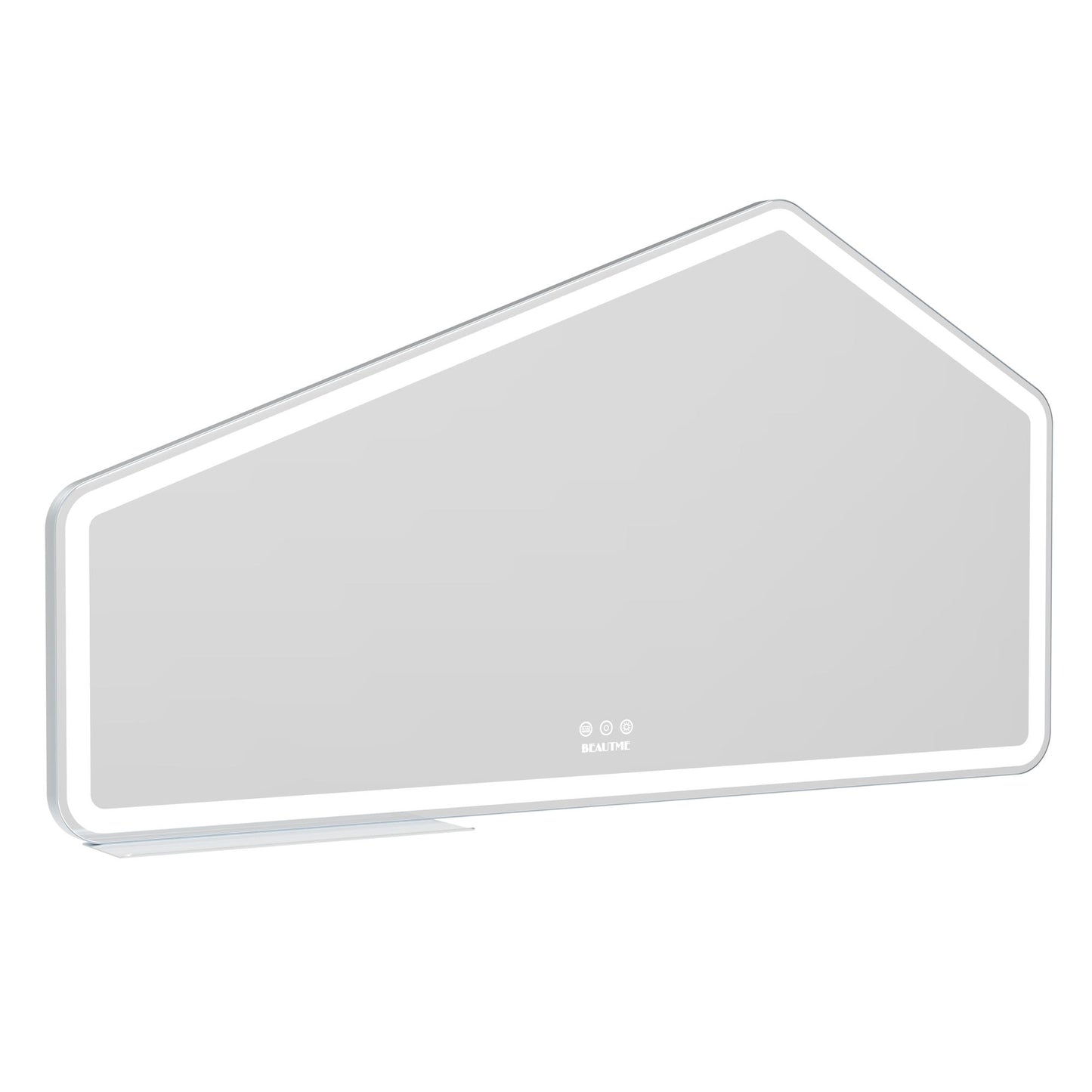 52*28 inch LED Bathroom Vanity Mirror Wall Mounted Adjustable White/Warm/Natural Lights Anti-Fog Touch Switch with Memory Modern Smart Large Bathroom Mirrors