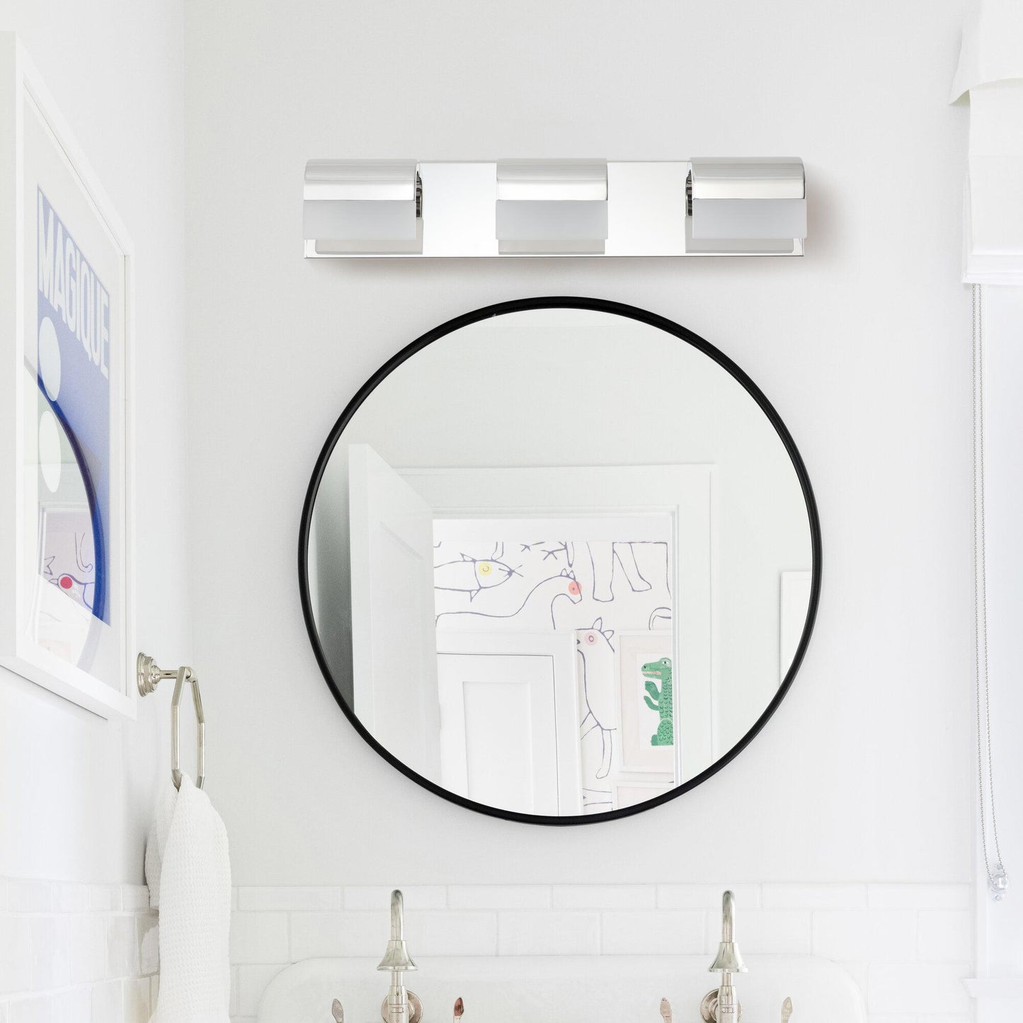 (Same as W1340110596/L2011) Bathroom Vanity Lighting 3-Light LED Vanity Lights Over Mirror Bath Wall Lighting