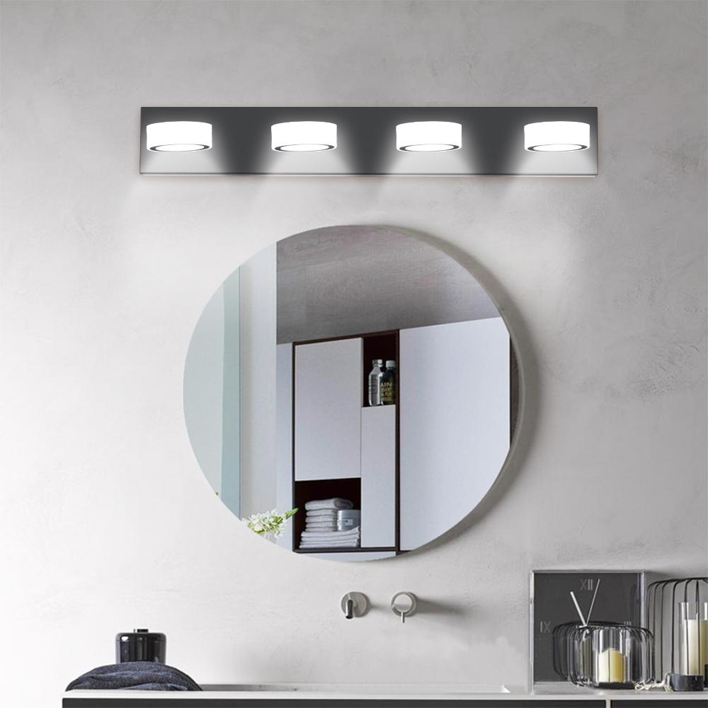 (Same as W1340110592/L2008) 29" Modern 4-Light LED Vanity Light, Sleek Black Bathroom Wall Light Fixture for Mirror, Shower, and Bathroom Decor