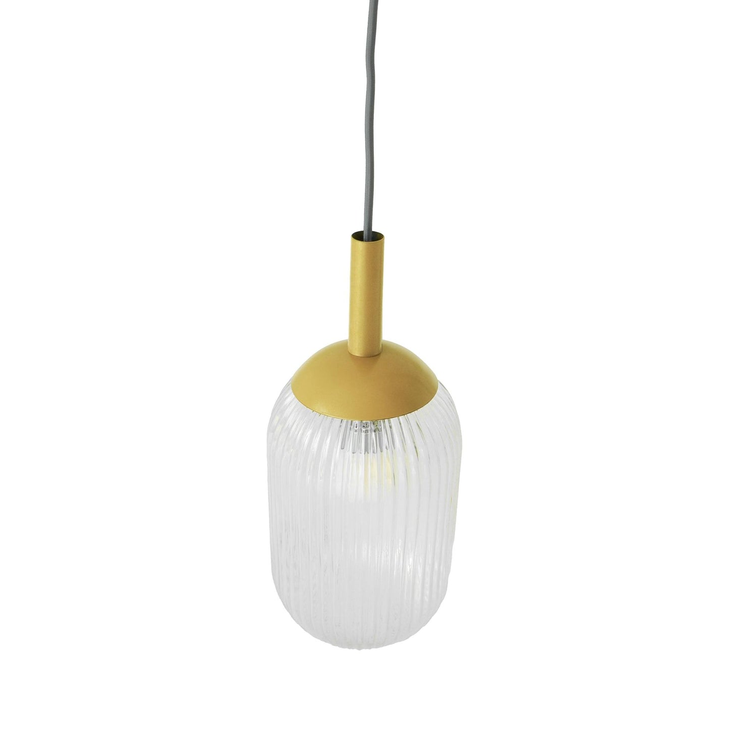 Gemma Pendant Lamp - Gold and Clear 110-120V 1PC