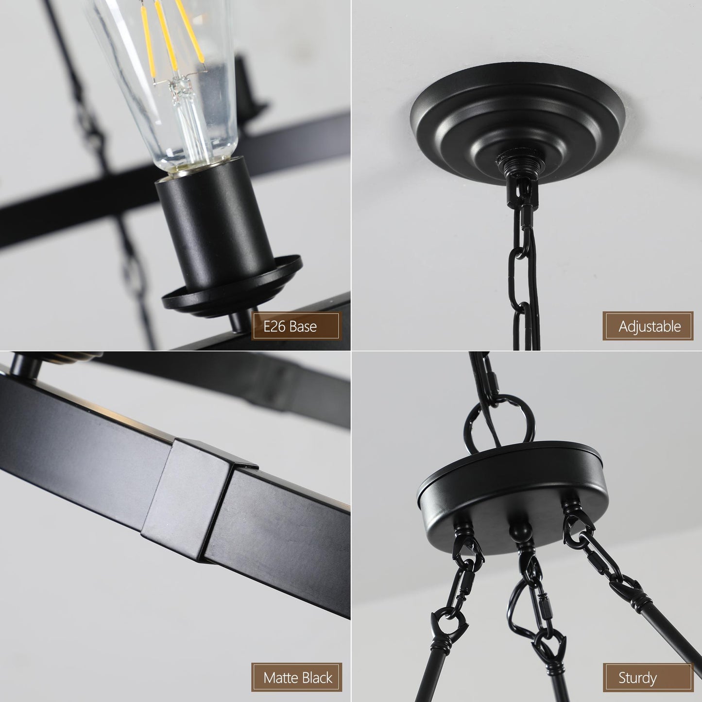 Retro style Large 2-Tier circular ceiling Ironwork chandelier