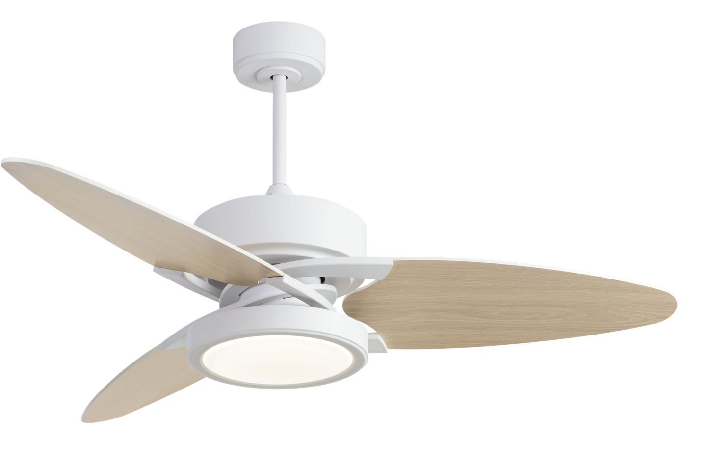 Light Pro 52 in. LED Indoor White Smart Ceiling Fan with Remote Control