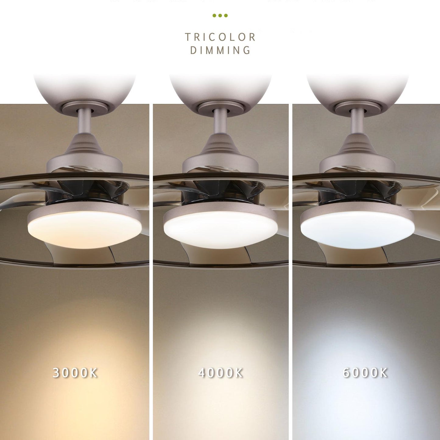 Light Pro 22 in. LED Indoor Coffee Smart Ceiling Fan with Remote Control