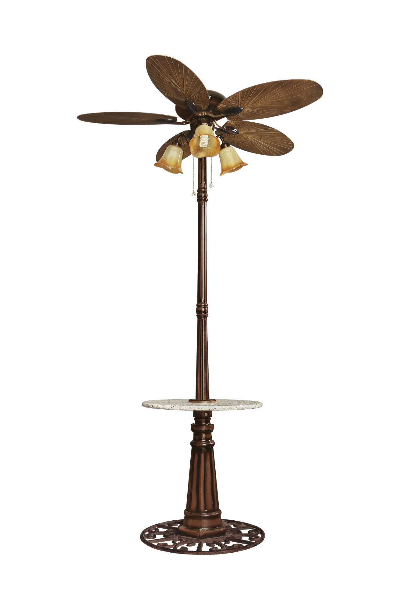Light Pro 52 in. Indoor/Outdoor Brown Classic Ceiling Fan with
Light Kit and 5 ABS Plastic Blades
