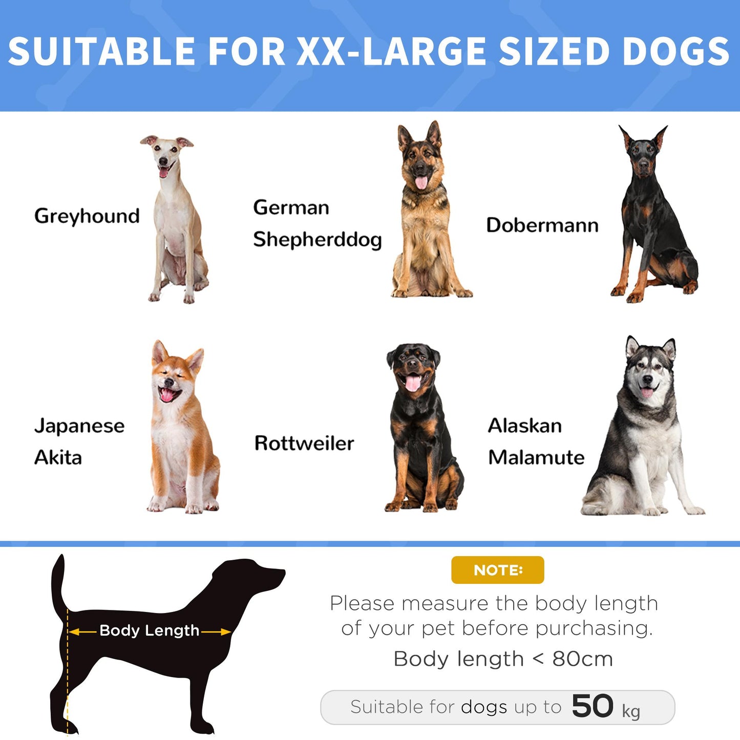 PawHut 48" x 36" Elevated Breathable Dog Bed Portable Pet Cot w/ Carry Bag Metal Frame Breathable Mesh Indoor and Outdoor Tan