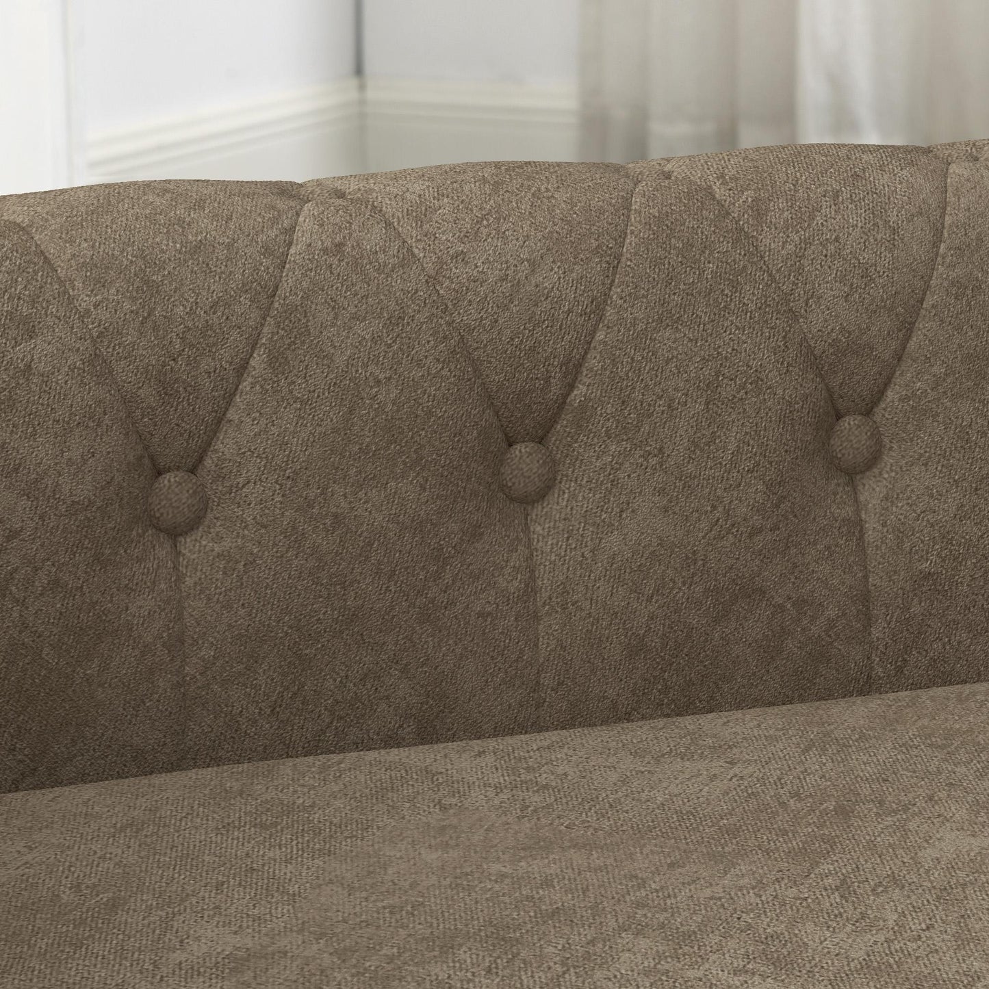 Elegant rectangular pet bed for small and medium-sized dogs, durable elevated dog sofa bed, comfortable dog sofa, modern and fashionable linen fabric dog sofa-Brown