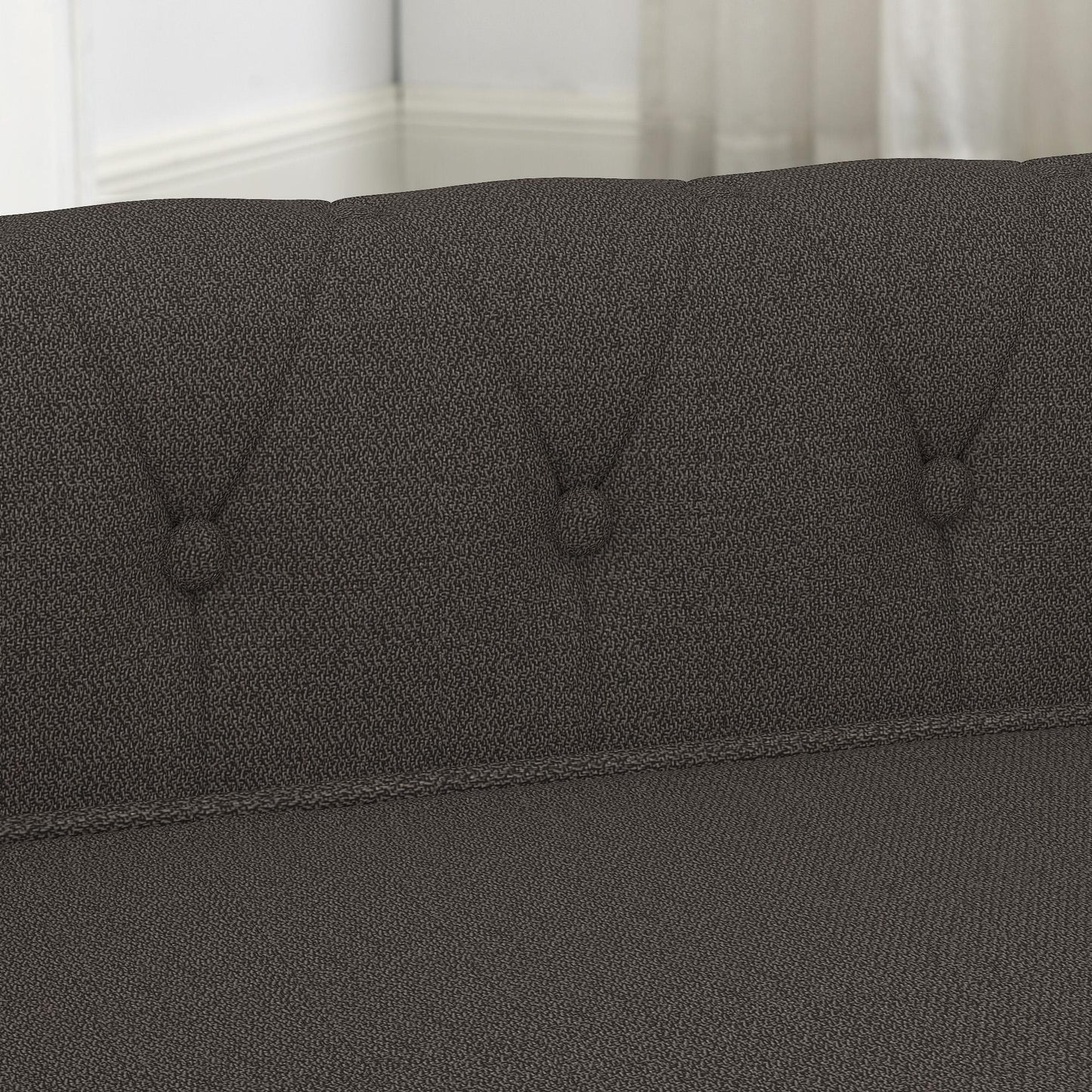 Elegant rectangular pet bed for small and medium-sized dogs, durable elevated dog sofa bed, comfortable dog sofa, modern and fashionable linen fabric dog sofa-Dark Brown