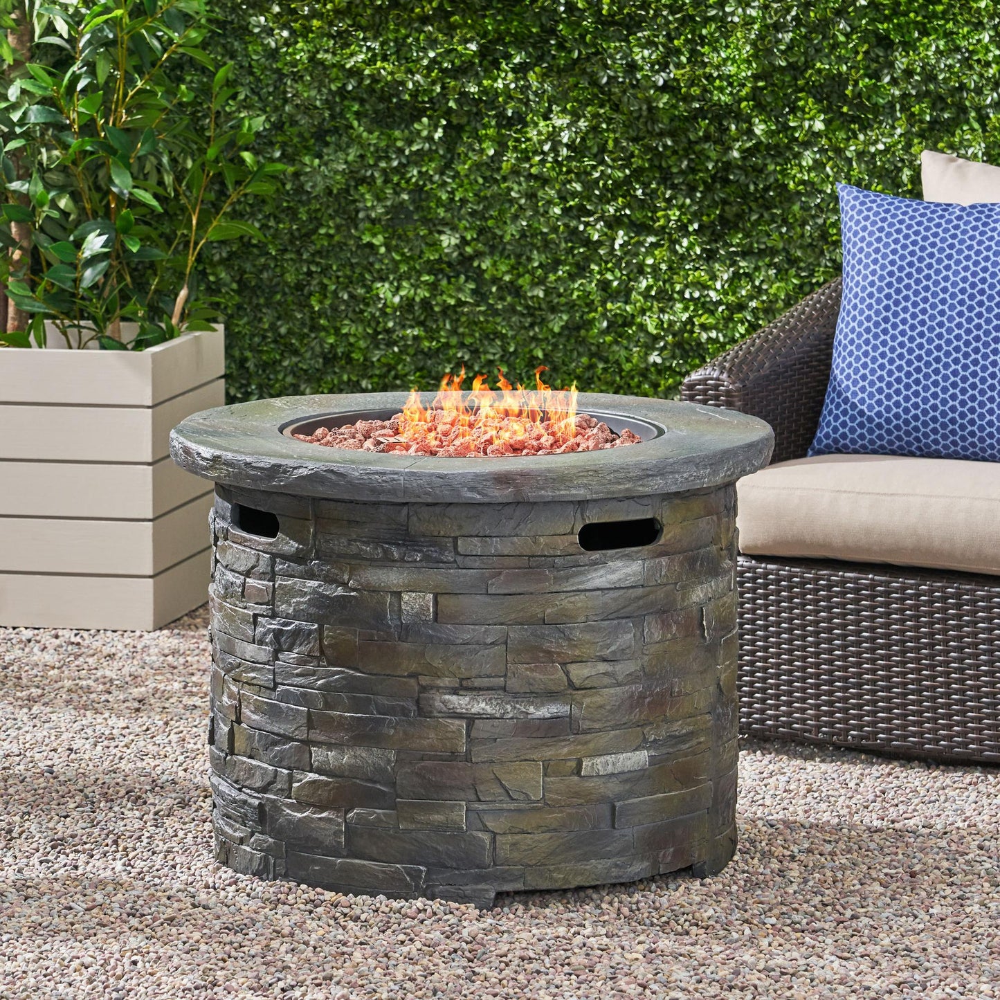 35" 40000 BTU FIREPIT - ROUND