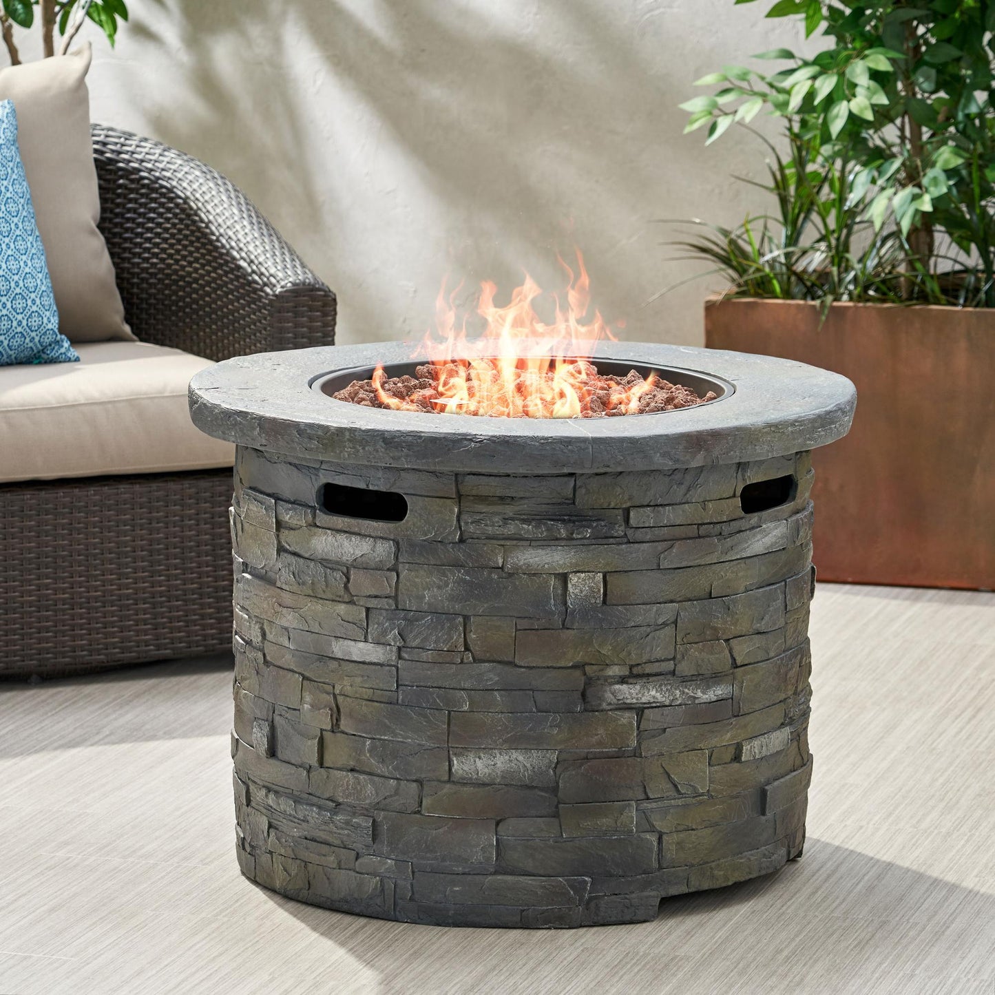 35" 40000 BTU FIREPIT - ROUND