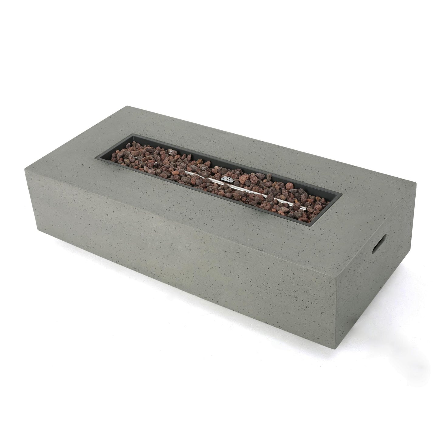 50000 BTU RECTANGLE MGO FIRE TABLE TANK OUTSIDE (Tank cover not included)