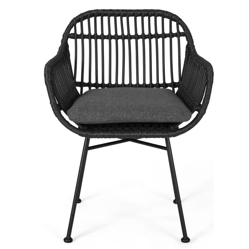 Christopher Knight Home Rodney Outdoor Woven Faux Rattan Chairs with Cushions (Set of 2)