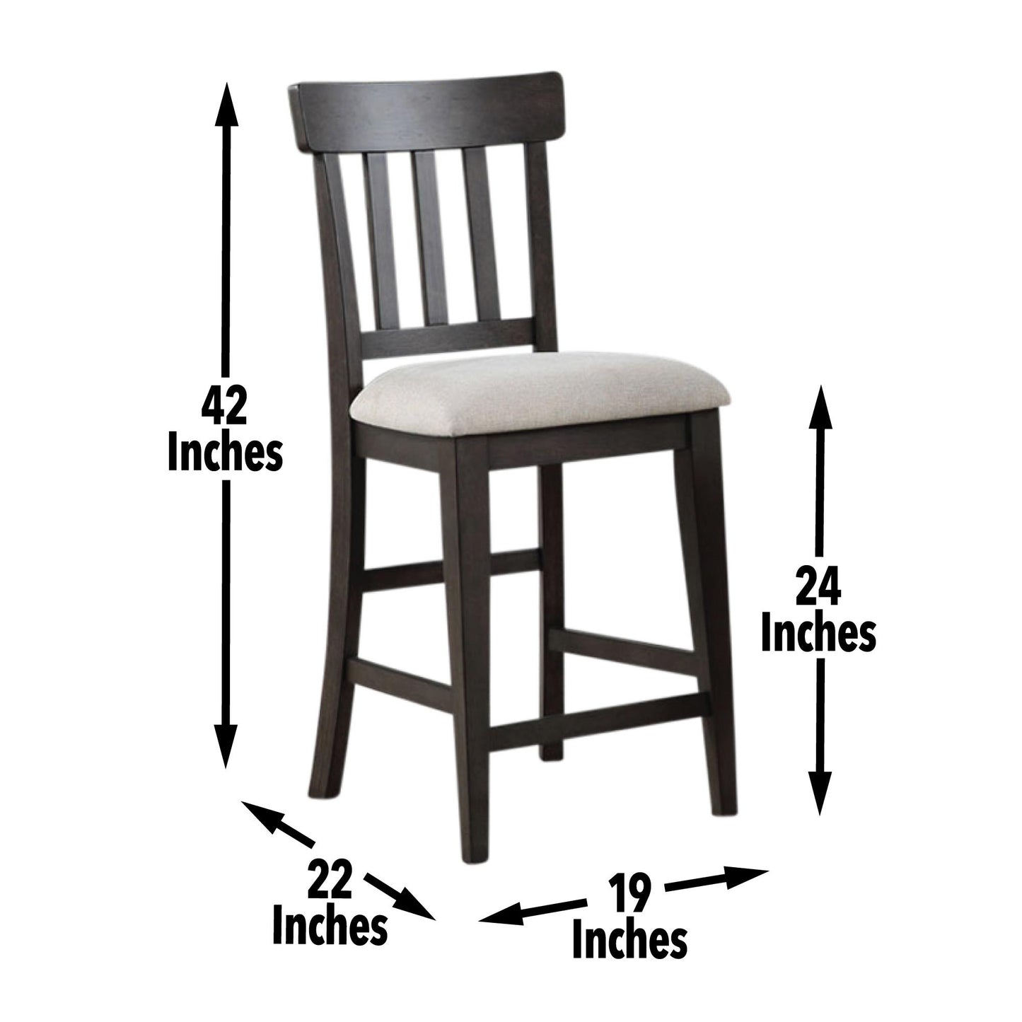 Napa - Counter Chair (Set of 2) - Brown