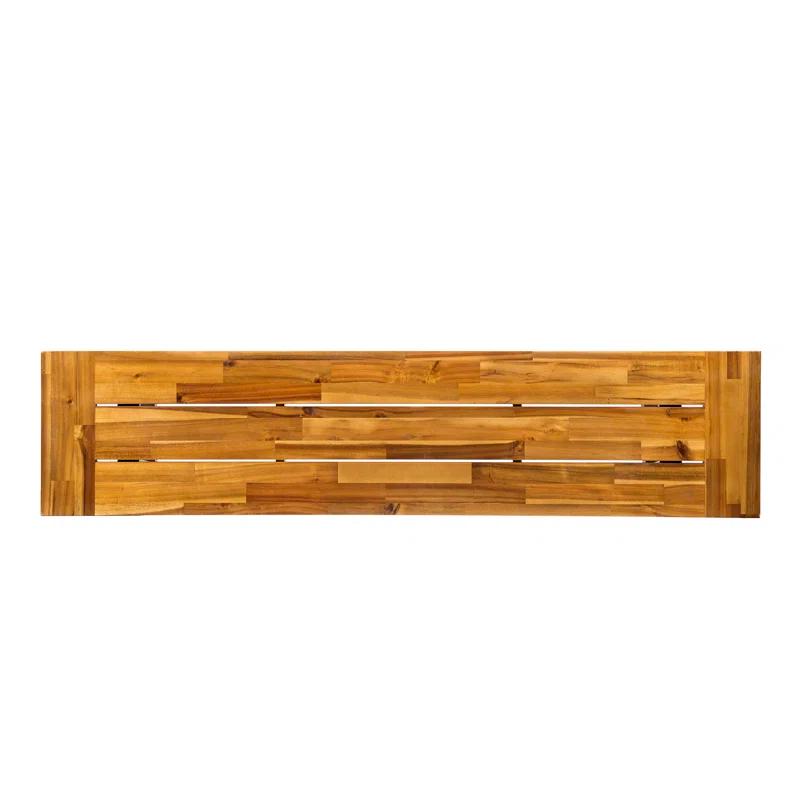 Outdoor Acacia Wood Dining Bench Sets Of 2