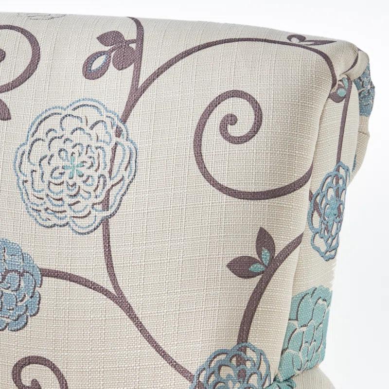 Roseville Fabric Floral Club Chair