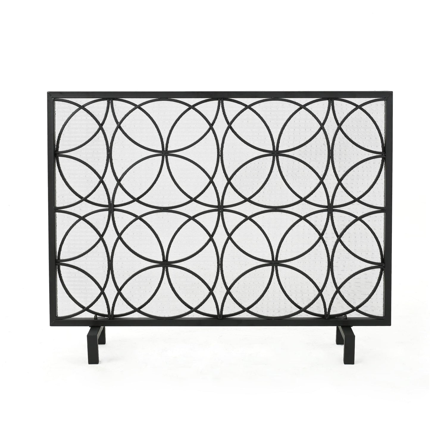 Thayer Single Panel Iron Fireplace Screen