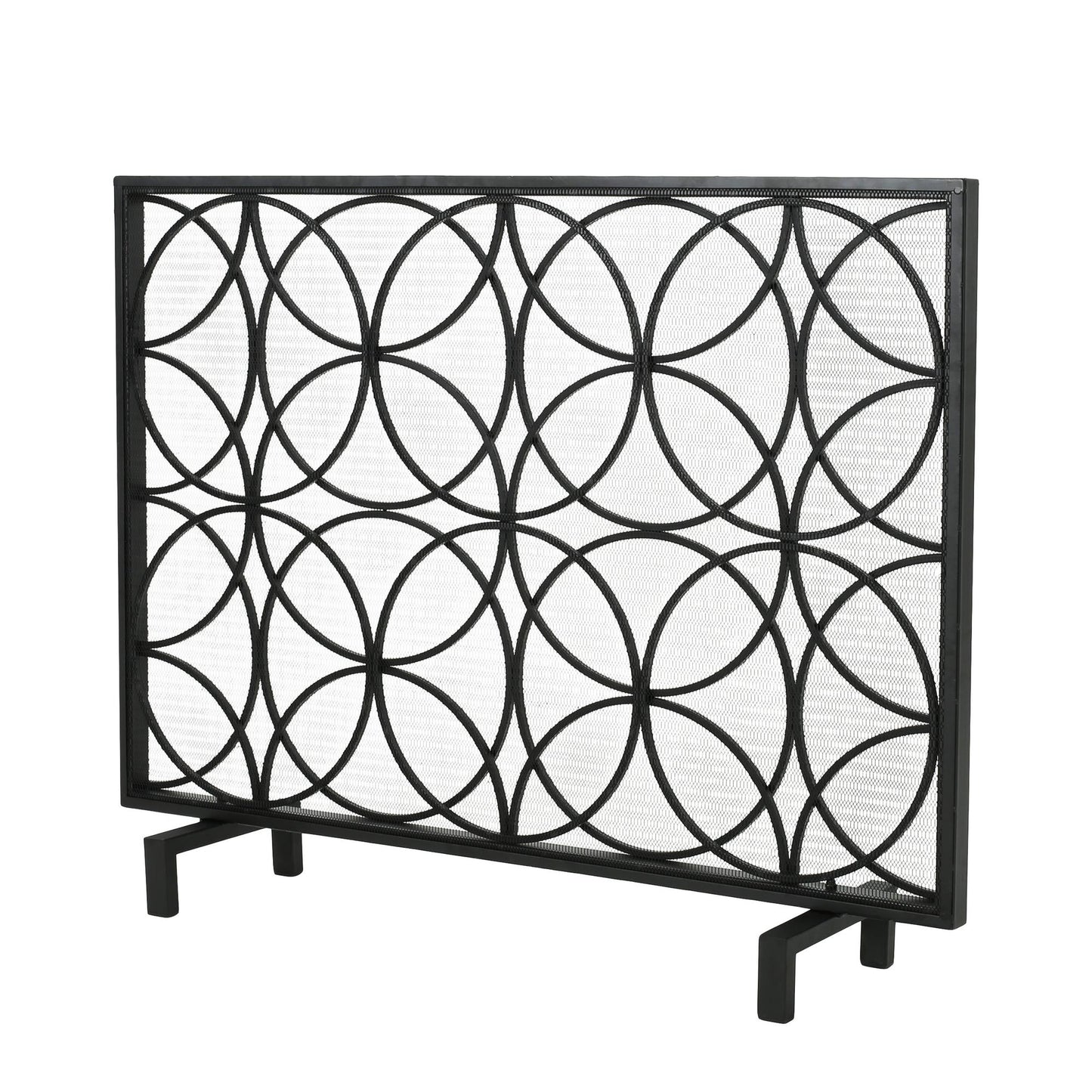Thayer Single Panel Iron Fireplace Screen