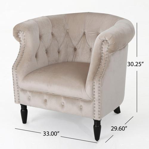 Velvet Club Chair
