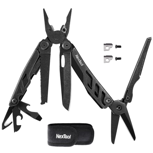 NexTool Flagship Pro Multitool 16 in 1 with Safety Locking, Black