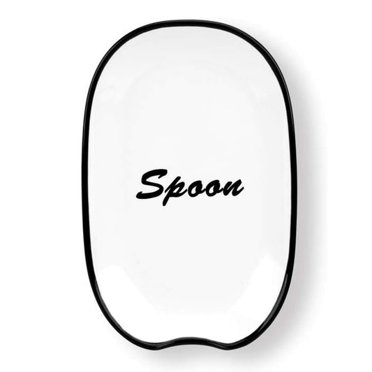 KITCHENDAO Ceramic Spoon Rest, 11 x 16.5 cm