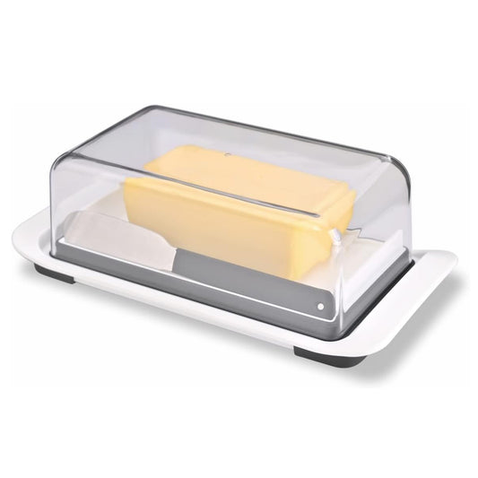 KITCHENDAO Airtight Butter Dish with Lid and Knife, Dishwasher Safe