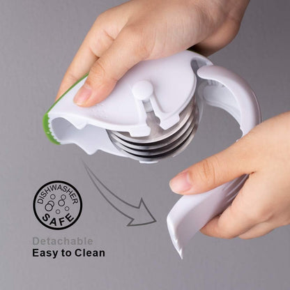 KITCHENDAO 3-in-1 Herb Mincer, Leaf Stripper, Scraper- Retractable, Detachable