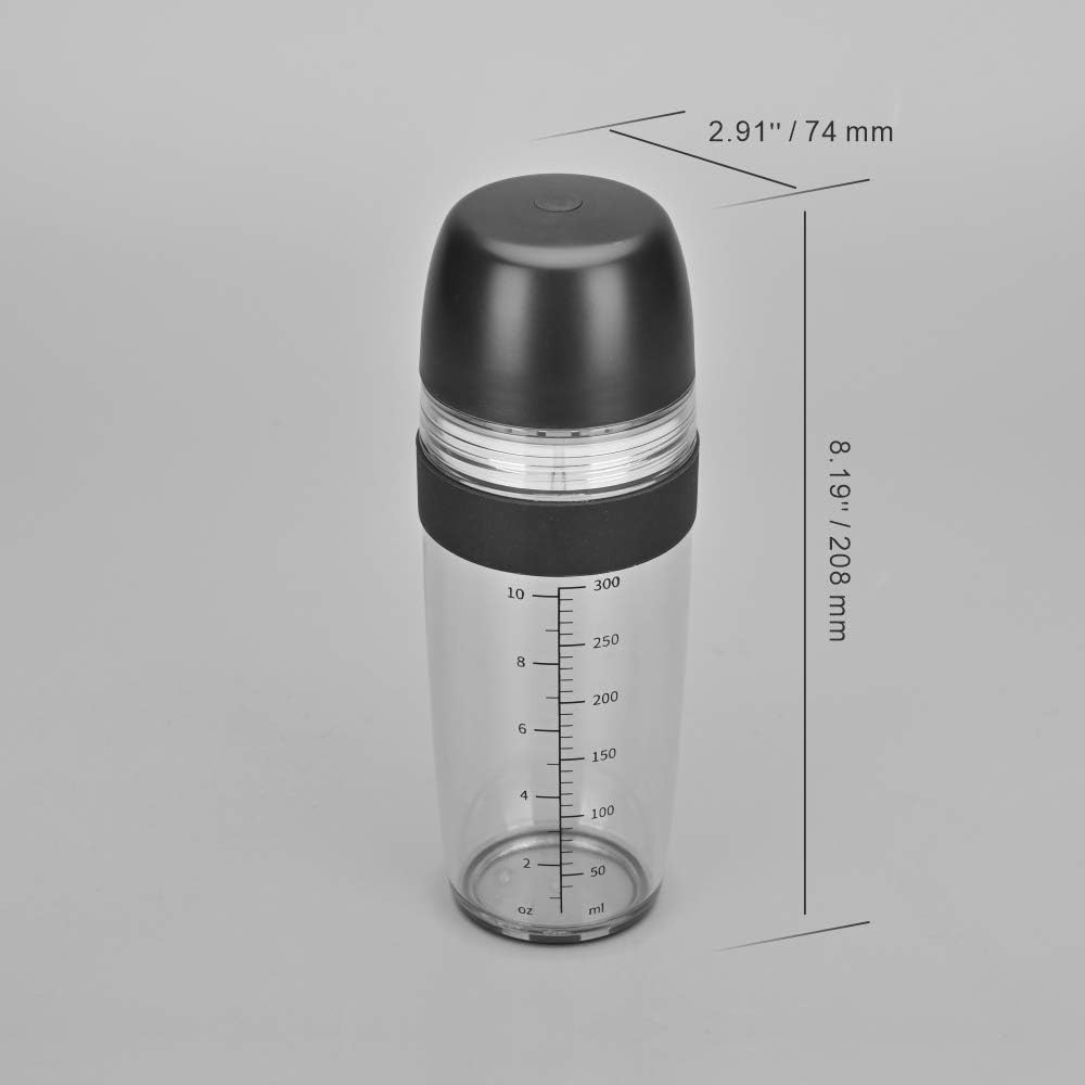 KITCHENDAO Salad Dressing Container 2 in 1 with Citrus Juicer, BPA Free