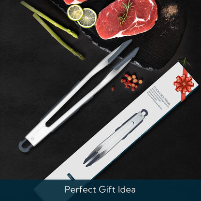 KITCHENDAO Cooking Tong with Silicone Tips, 12 Inch