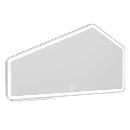 52*28 inch LED Bathroom Vanity Mirror Wall Mounted Adjustable White/Warm/Natural Lights Anti-Fog Touch Switch with Memory Modern Smart Large Bathroom Mirrors