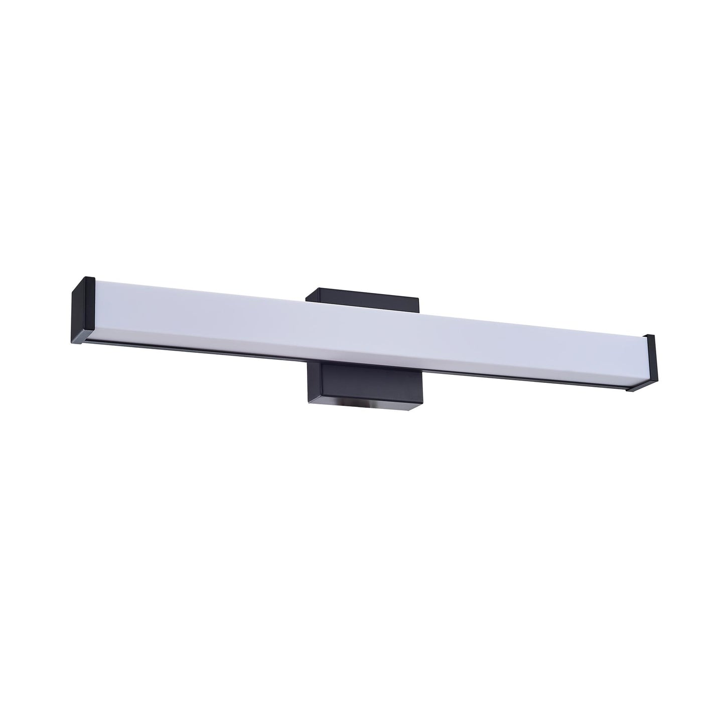 LED 24 Inch 14w 5CCT Dimming Wall Light, Iron Aluminum Acrylic Wall-Mounted Lighting Fixtures, Matte Black Bathroom Vanity Light Over Mirror