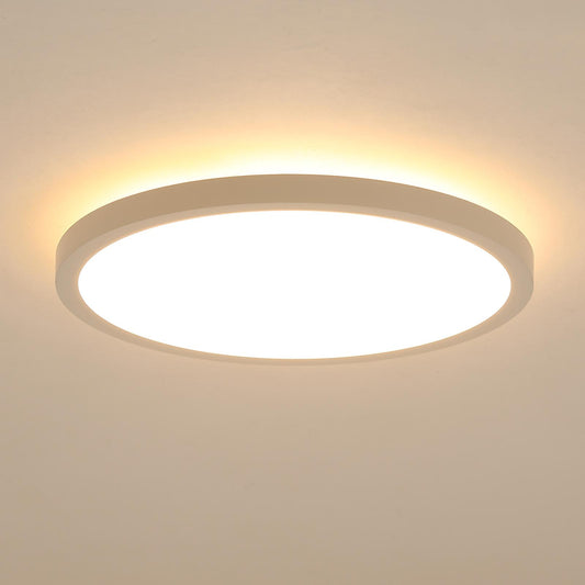 11.8 Inch Flush Mount Ceiling Light, 20W LED+Nightlight Ceiling Light Fixture for Kitchen Bedroom Living Room