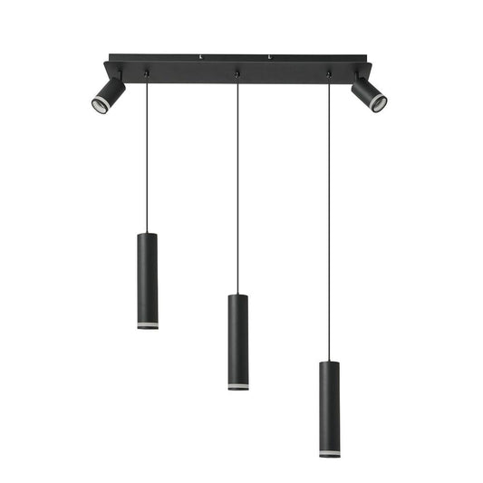 Angelina 5 - Light Cylinder Kitchen Island Pendant[No Bulb]