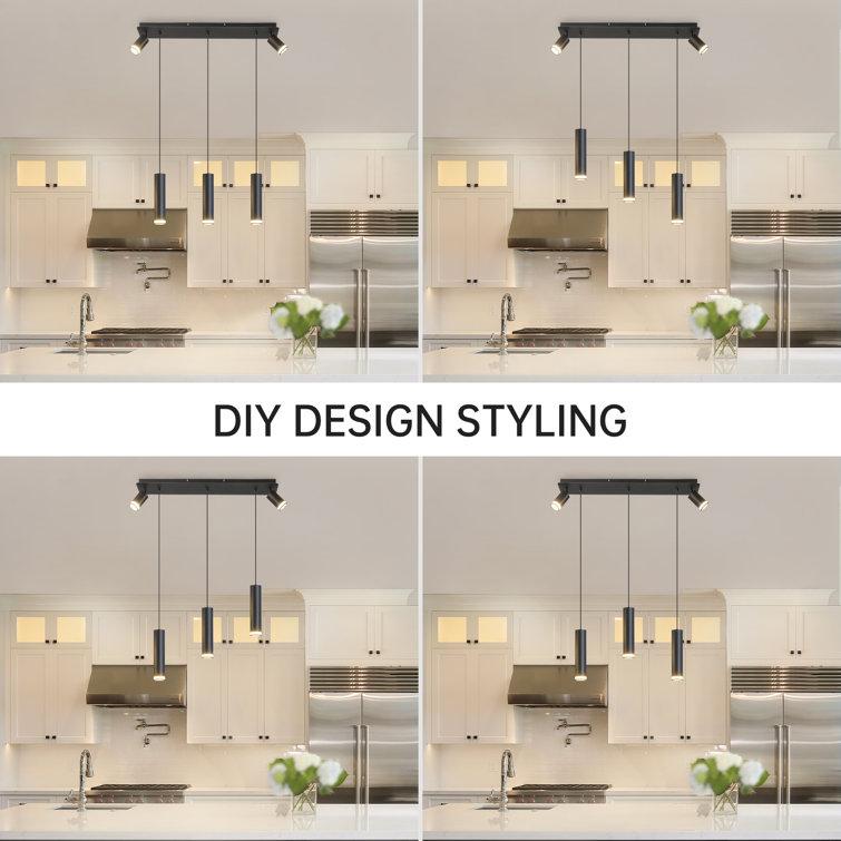 Angelina 5 - Light Cylinder Kitchen Island Pendant[No Bulb]