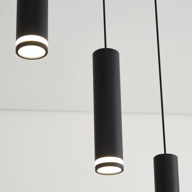 Angelina 6 - Light Matte Black Kitchen Island Pendant[No Bulb]