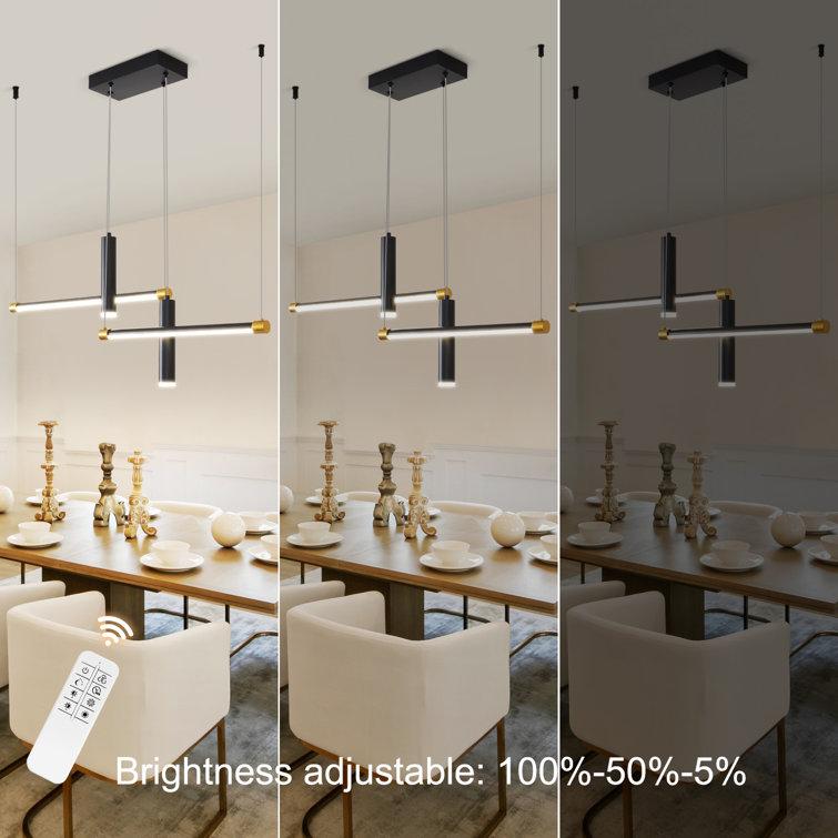 Javeriah 4 - Light Dimmable Kitchen Island Linear LED Pendant[No Bulb]