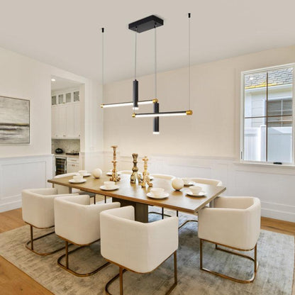 Javeriah 4 - Light Dimmable Kitchen Island Linear LED Pendant[No Bulb]