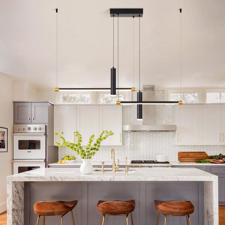 Javeriah 4 - Light Dimmable Kitchen Island Linear LED Pendant[No Bulb]