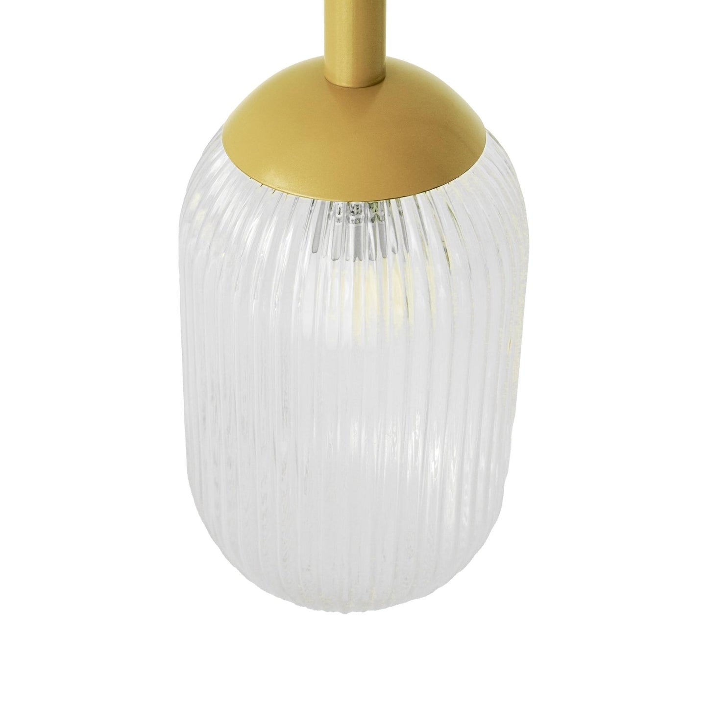 Gemma Pendant Lamp - Gold and Clear  110-120V 1PC