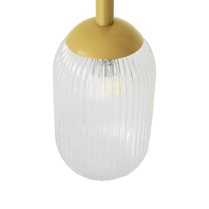 Gemma Pendant Lamp - Gold and Clear  110-120V 1PC