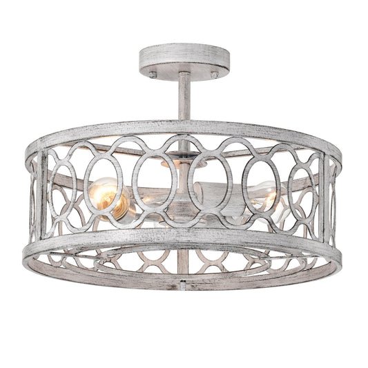 Flush Mount Ceiling Light Fixture Ceiling Mount,3 Light(E26 NO include Bulb) 18.11"   Farmhouse Chandelier Modern Pendant Light Fixtures for Kitchen Lighting Fixture