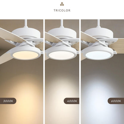 Light Pro 52 in. LED Indoor White Smart Ceiling Fan with Remote Control