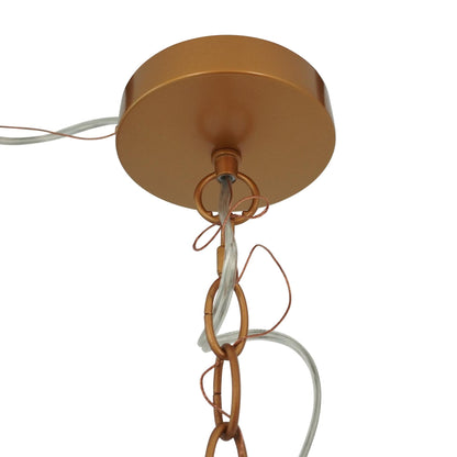 Delphi Pendant Lamp - Coarse Gold and Clear Glass