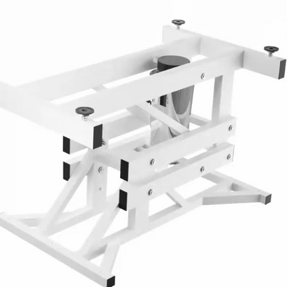 Heavy-Duty Hydraulic Dog Grooming Table with Anti-Static Top, Adjustable Z-Lift (21"-36"), Armrests, Leash Covers, Tool Organizers, Hooks, & 330LB Capacity - Black