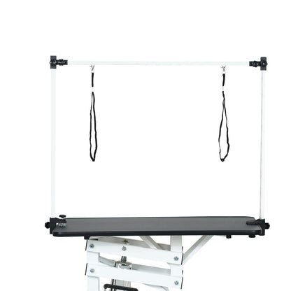 43 Inch Adjustable Heavy Type Hydraulic Pet Dog Grooming Table Upgraded Professional Drying Table Heavy Duty Frame with Adjustable Arm and Noose