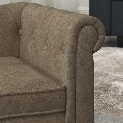 Elegant rectangular pet bed for small and medium-sized dogs, durable elevated dog sofa bed, comfortable dog sofa, modern and fashionable linen fabric dog sofa-Brown