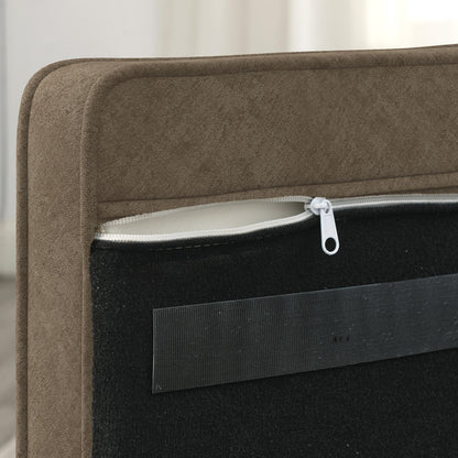 Elegant rectangular pet bed for small and medium-sized dogs, durable elevated dog sofa bed, comfortable dog sofa, modern and fashionable linen fabric dog sofa-Brown