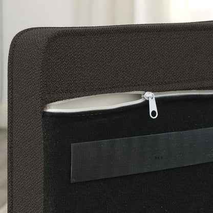 Elegant rectangular pet bed for small and medium-sized dogs, durable elevated dog sofa bed, comfortable dog sofa, modern and fashionable linen fabric dog sofa-Dark Brown